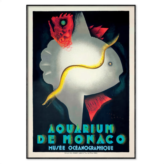 Monaco Aquarium - Aquarium de Monaco - Poster by Jean Carlu
