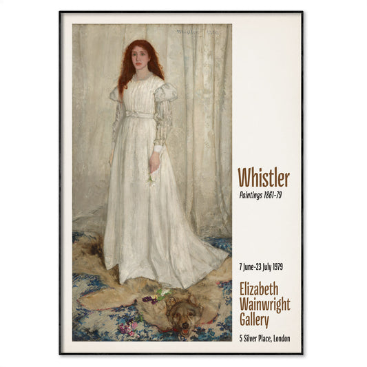 Whistler Exhibition Poster - 'Symphony in White No. 1: The White Girl'