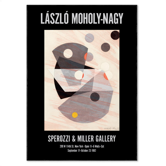 László Moholy-Nagy Exhibition Poster - 'Grey Overlappings', 1930