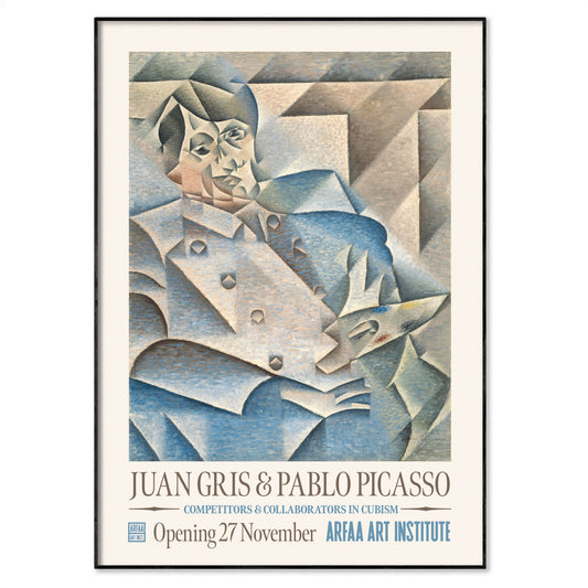 Juan Gris & Pablo Picasso - Cubist Rivalry Exhibition Poster