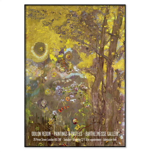 Odilon Redon Exhibition Poster - 'Trees On A Yellow Background'