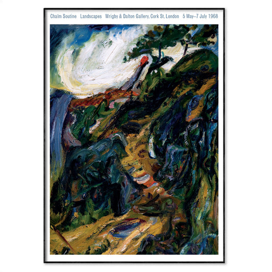 Chaïm Soutine Landscape Paintings Exhibition Poster
