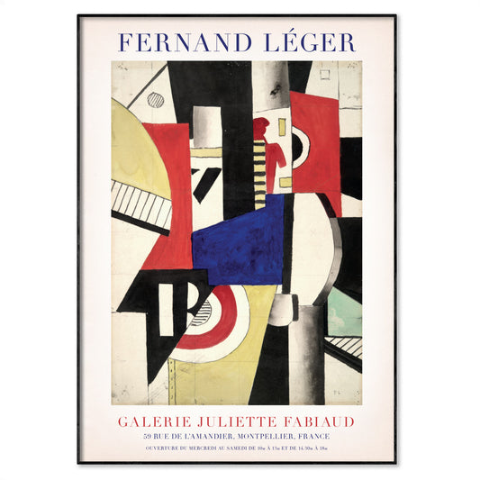 Fernand Léger Wall Art: 'Study For "The City"' Exhibition Poster Print