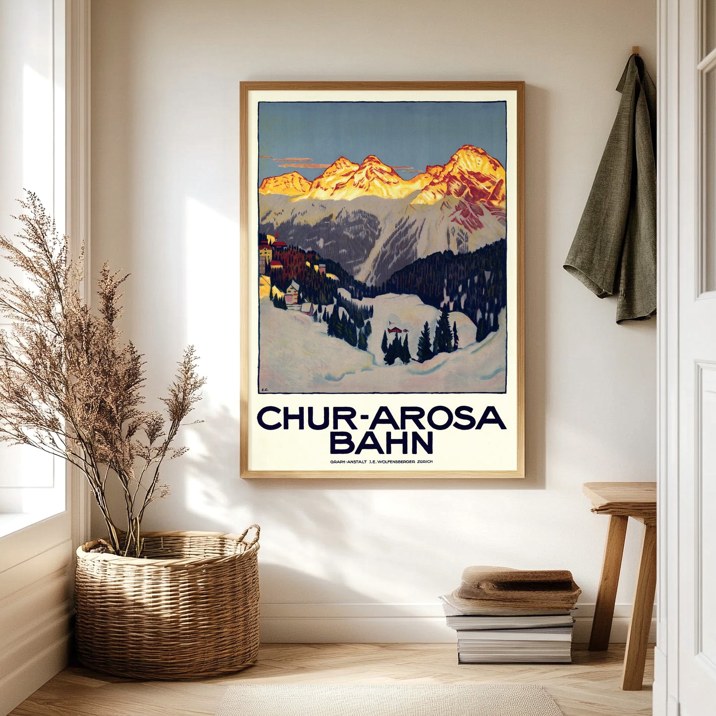 Swiss Railway Poster - Chur-Arosa Bahn by Emil Cardinaux