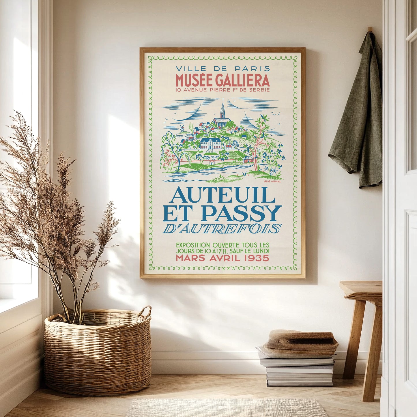 Paris Exhibition Poster for 'The Auteuil and Passy Of Yesteryear'