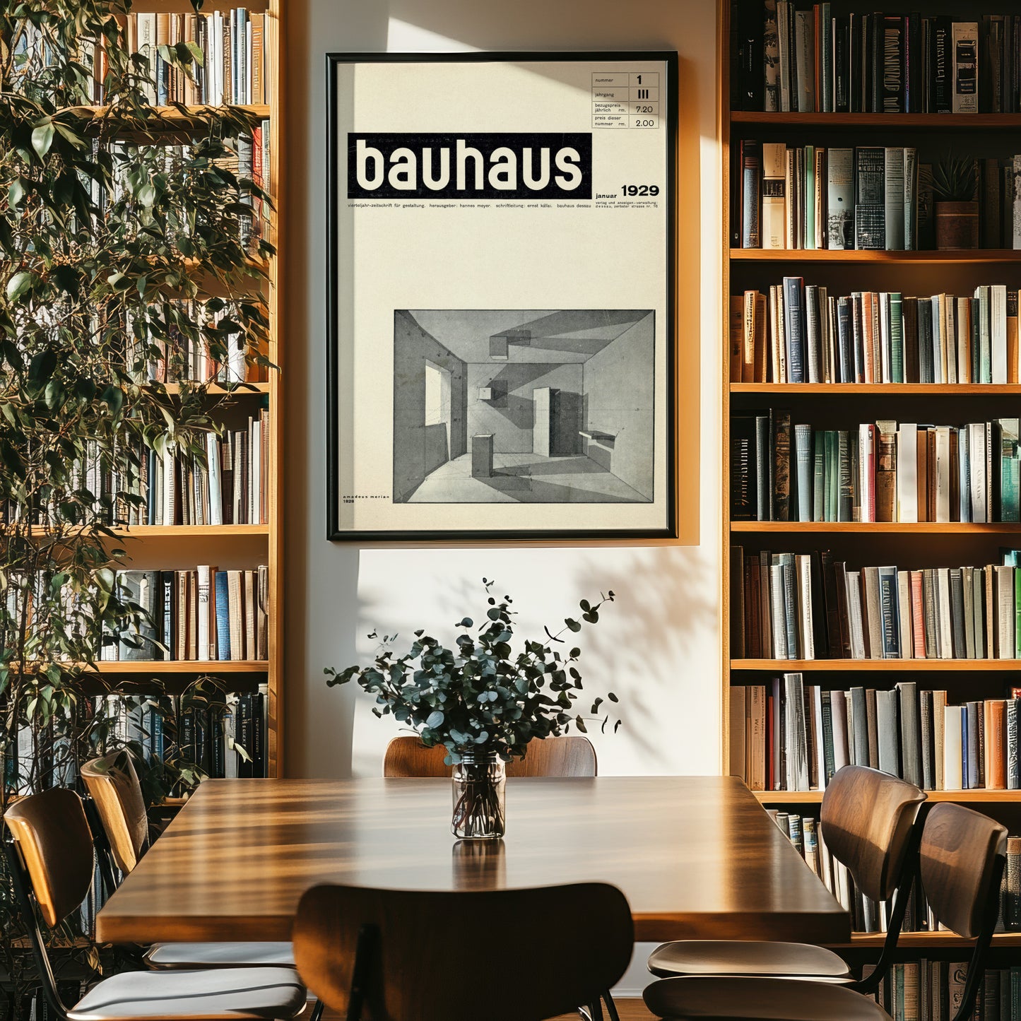 Bauhaus Magazine Cover 1929 Print – Hannes Meyer, Modernist Typography