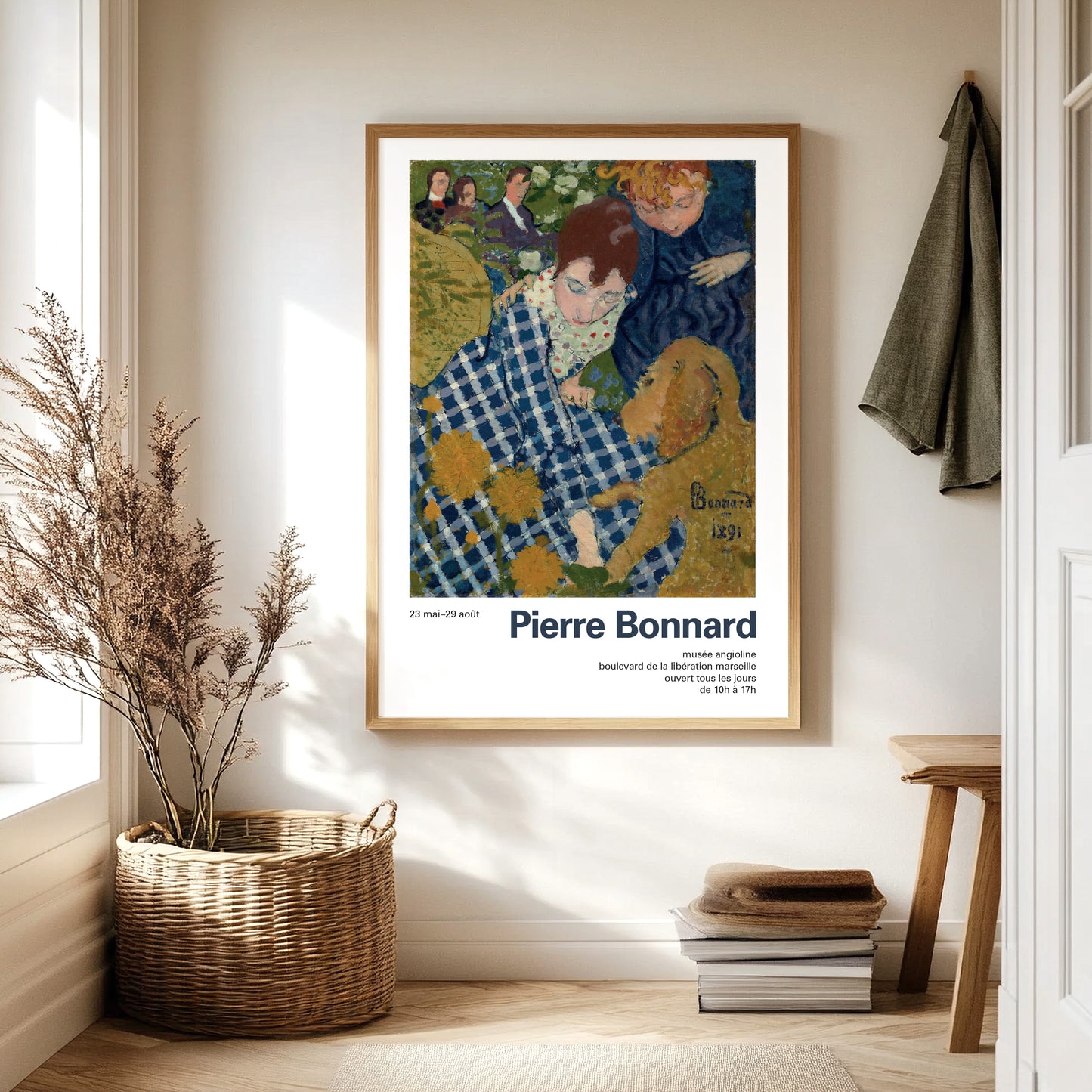 Pierre Bonnard Exhibition Poster - 'Women With A Dog' (1891)