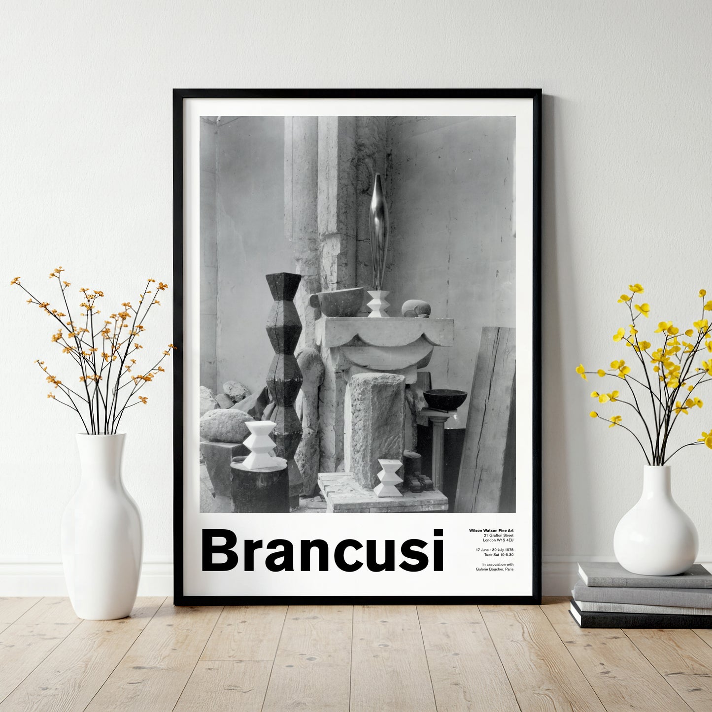 Constantin Brancusi Exhibition Poster With Photography By Edward Steichen - Vintage Style Art Print