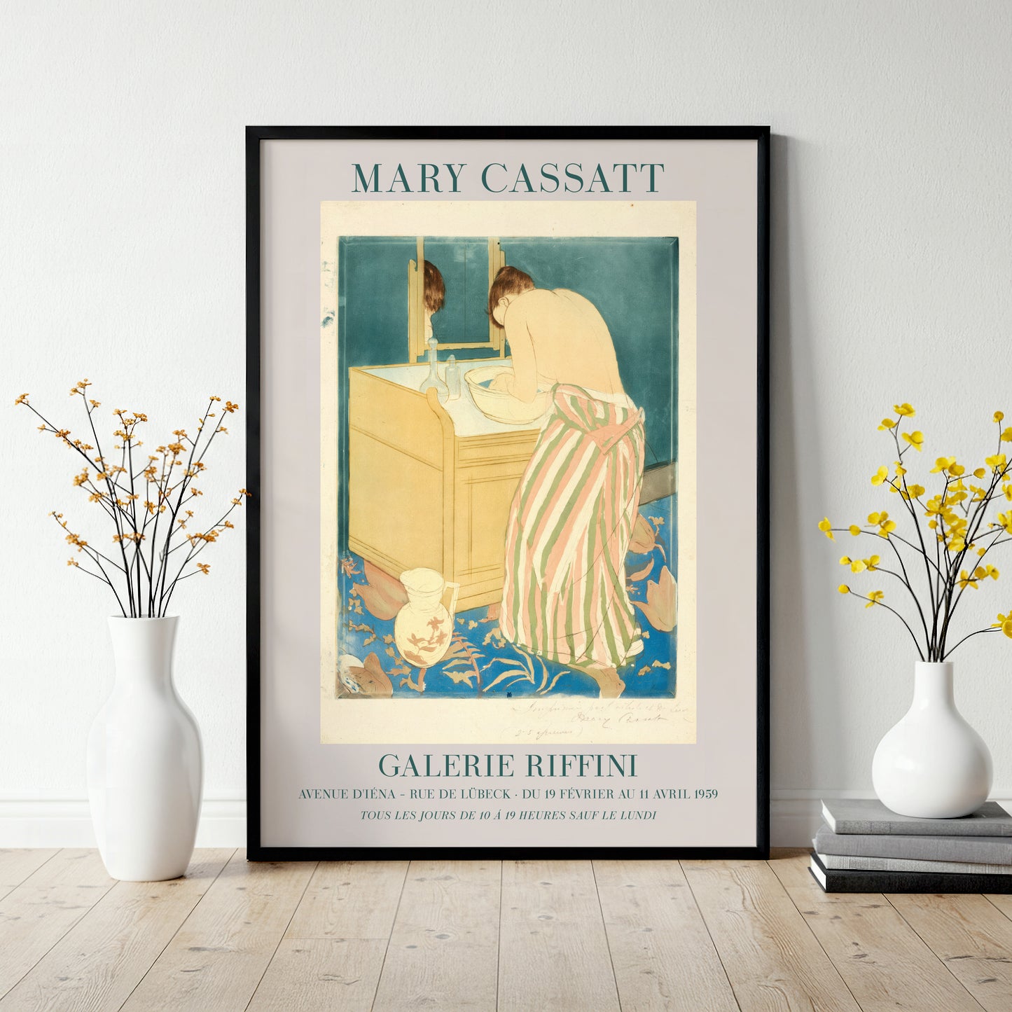 Mary Cassatt Exhibition Poster - 'Woman Bathing (La Toilette)', 1890-91