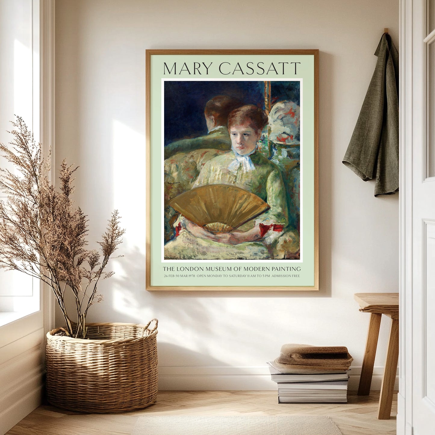 Mary Cassatt 'Woman With A Fan' 1878 Exhibition Poster