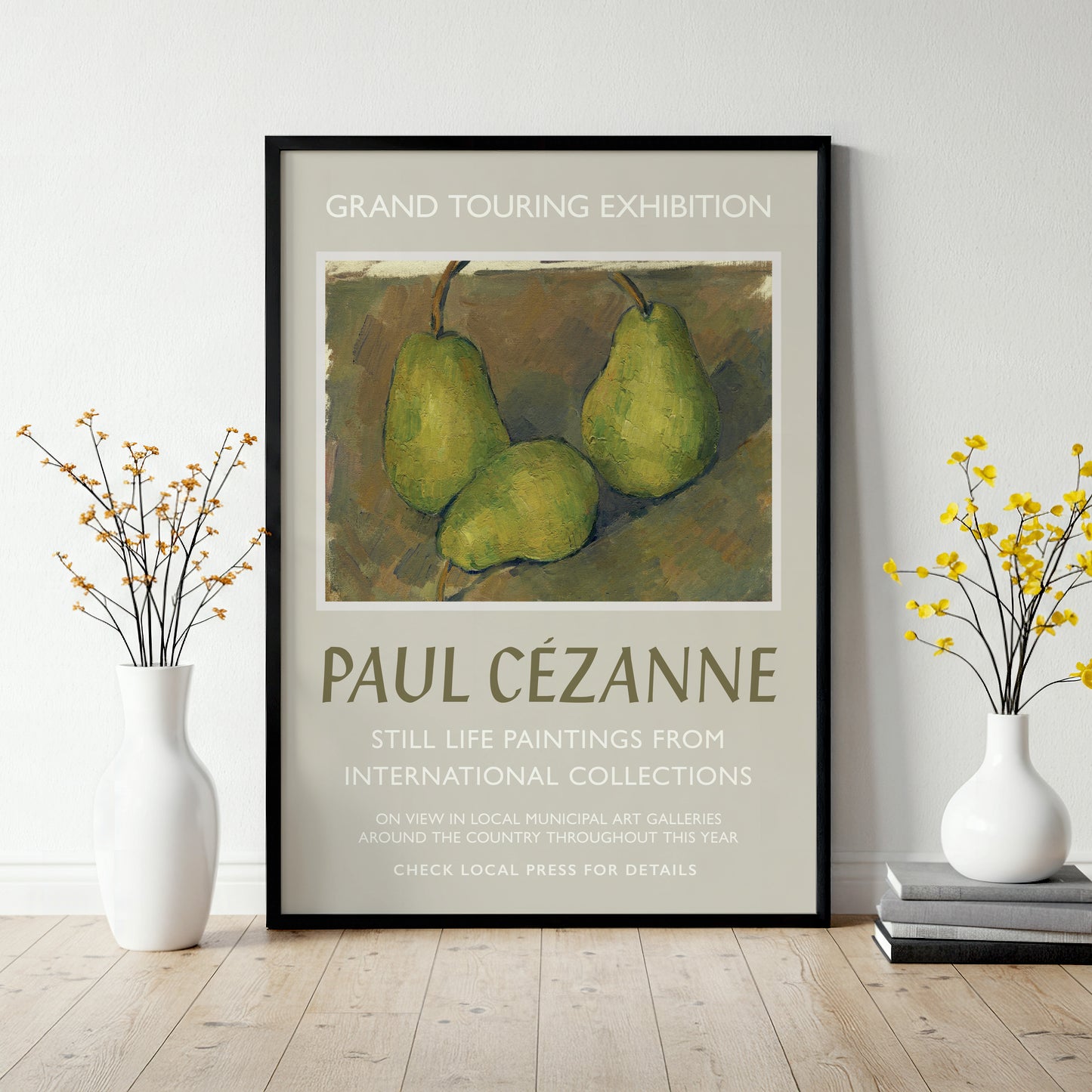 Paul Cézanne Exhibition Poster - Three Pears, 1878-9