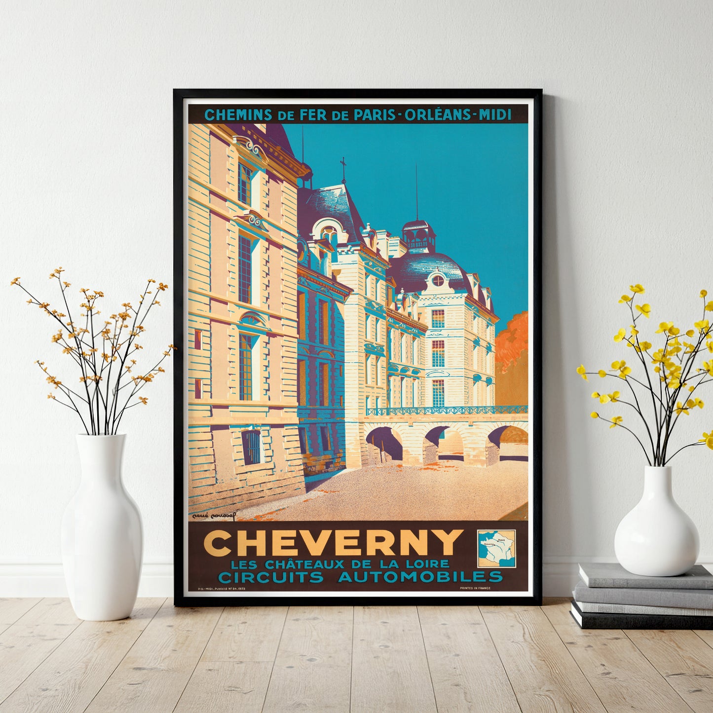 Château de Cheverny Vintage Railway Poster