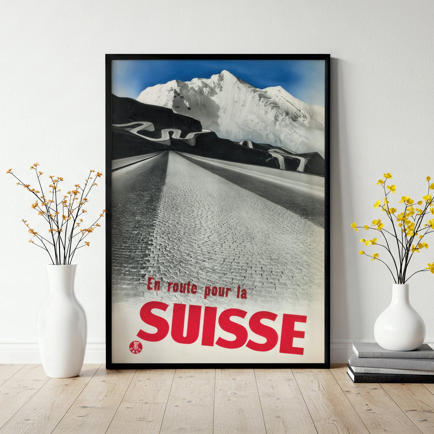 En Route Pour La Suisse – Herbert Matter Vintage Travel Poster