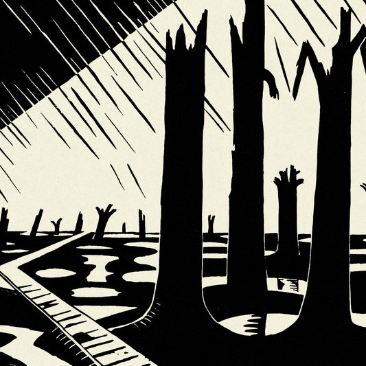 Paul Nash Exhibition Poster - 'War Paintings & Drawings,' Leicester Galleries, 1918