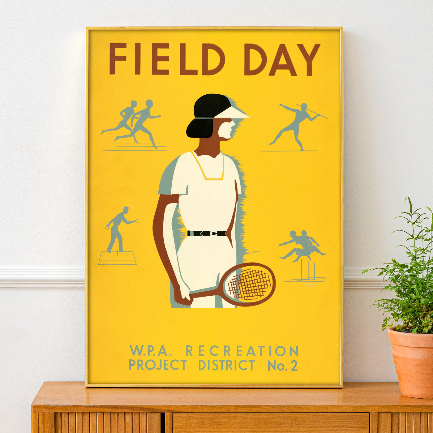 Field Day - Vintage 1930s WPA Sports Poster