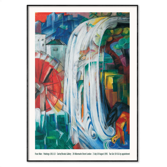 Franz Marc's 'The Bewitched Mill' Vintage Exhibition Poster