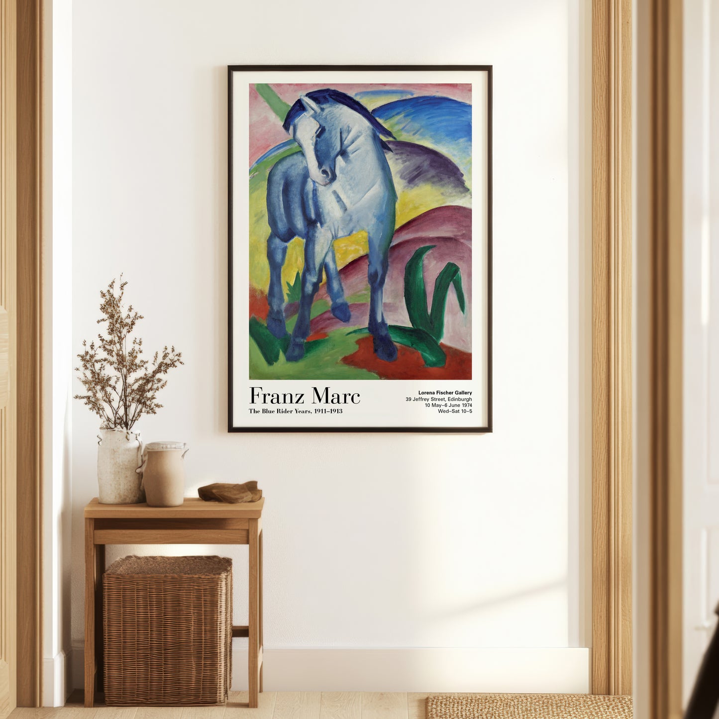 Franz Marc Exhibition Poster, Blue Horse I