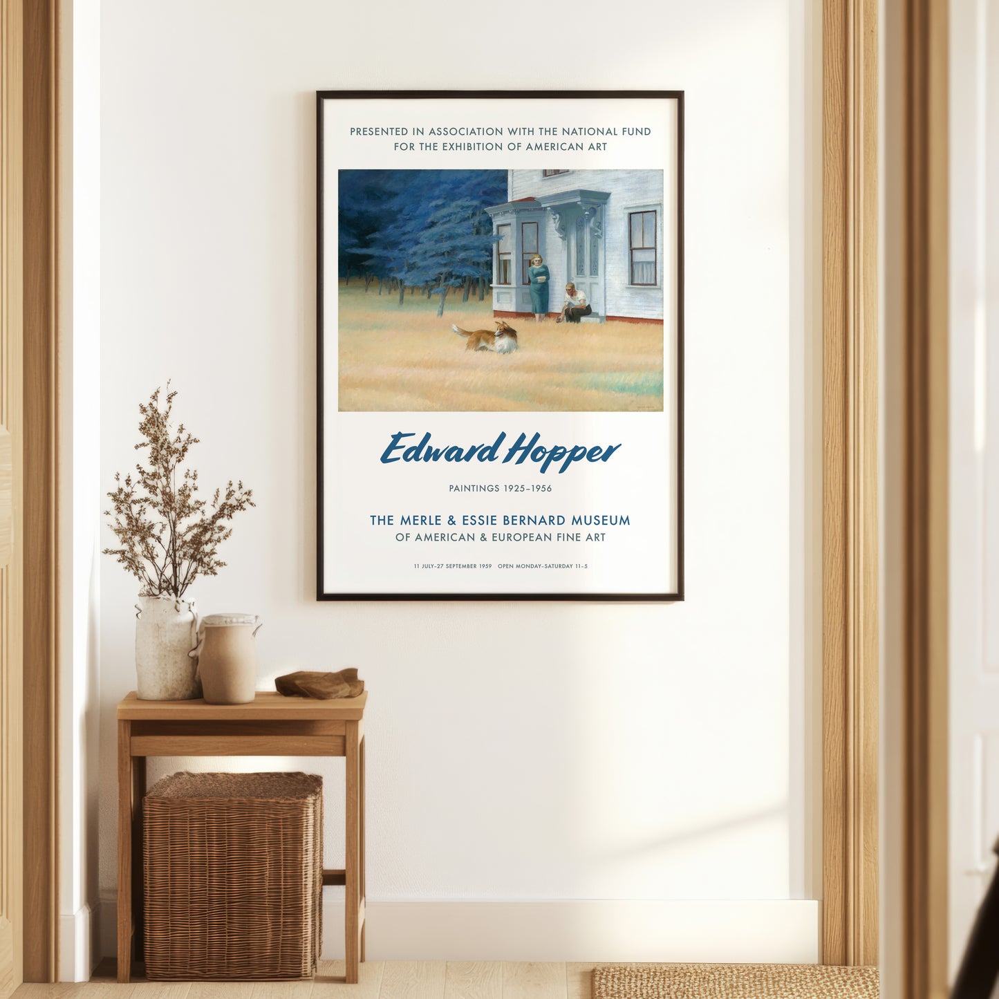 Edward Hopper Exhibition Poster - 'Cape Cod Evening' 1939