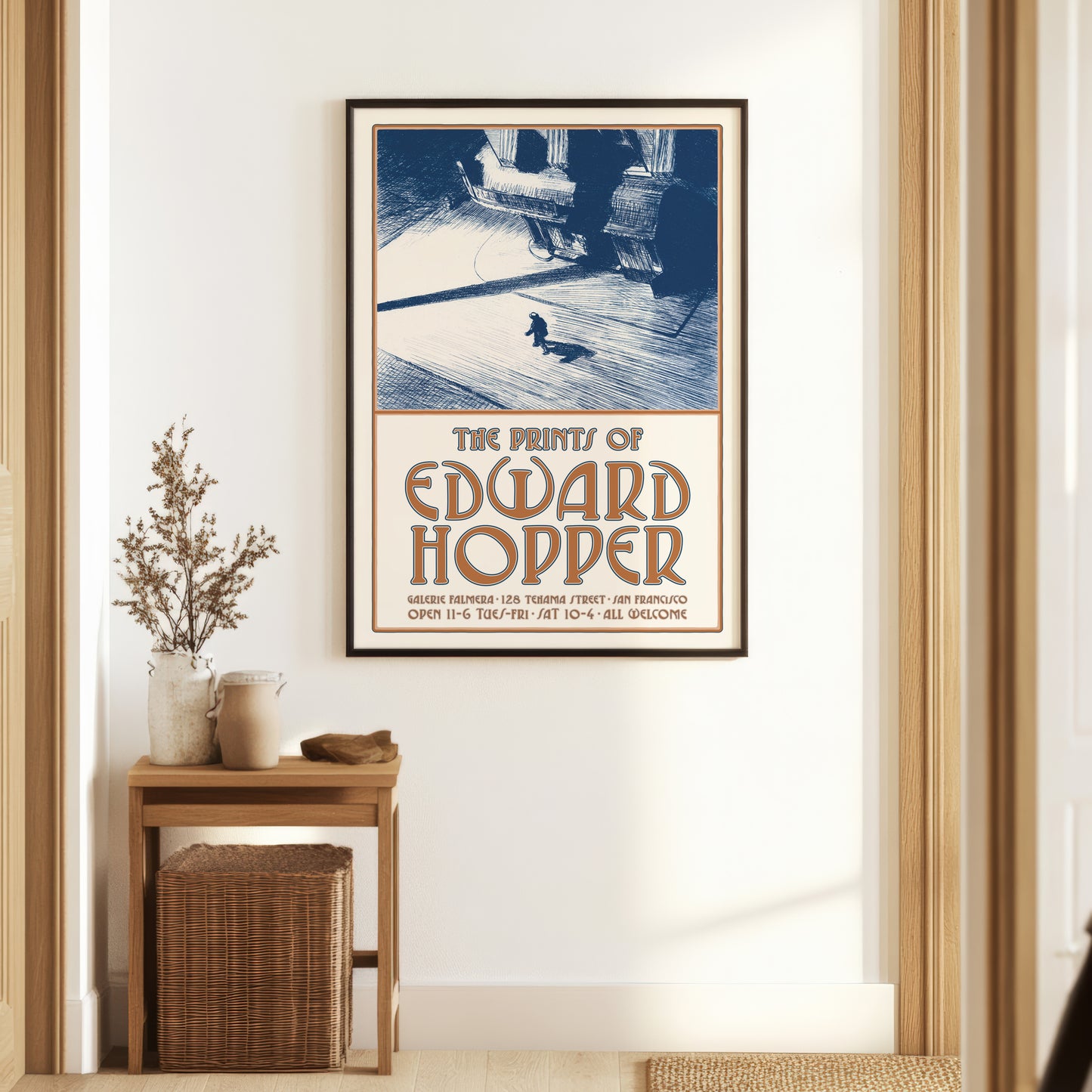 Edward Hopper 'Night Shadows' 1921 Exhibition Poster