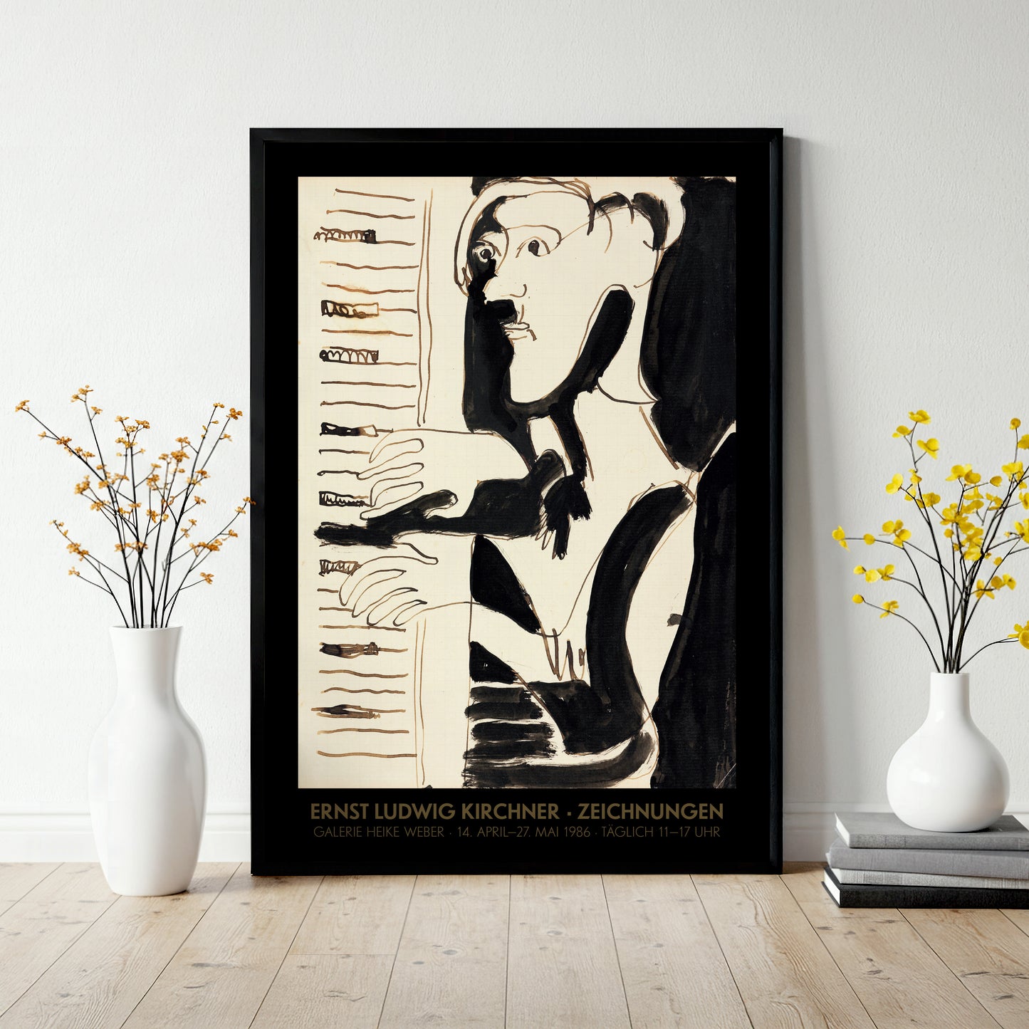 Ernst Ludwig Kirchner Exhibition Poster - The Organ Player (Der Orgelspieler)