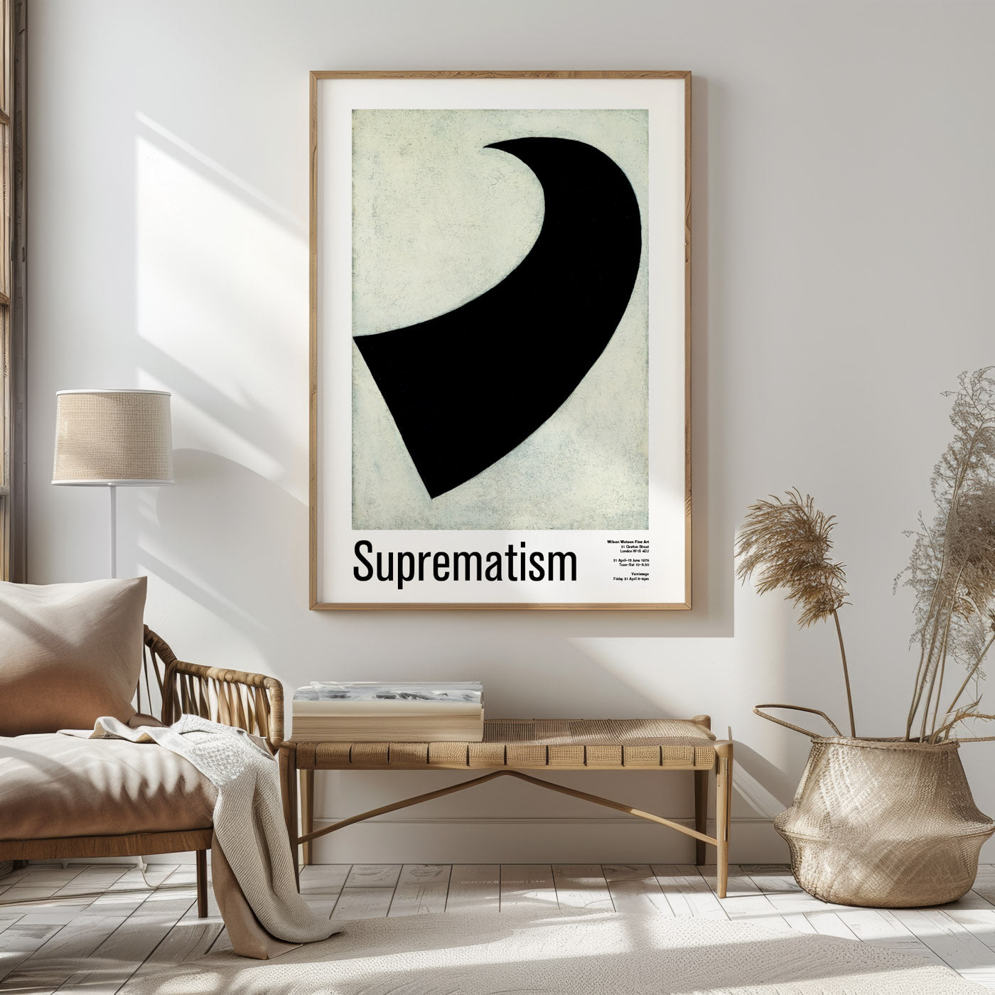 Suprematism Exhibition Poster, 1917 Malevich Painting Print