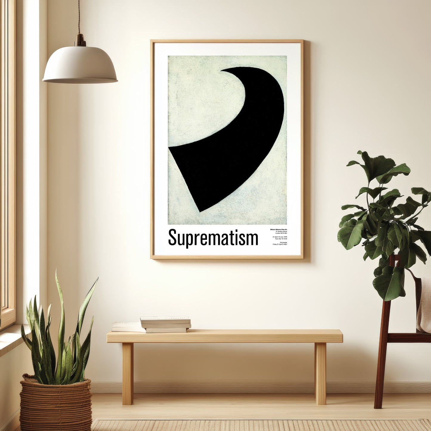 Suprematism Exhibition Poster, 1917 Malevich Painting Print
