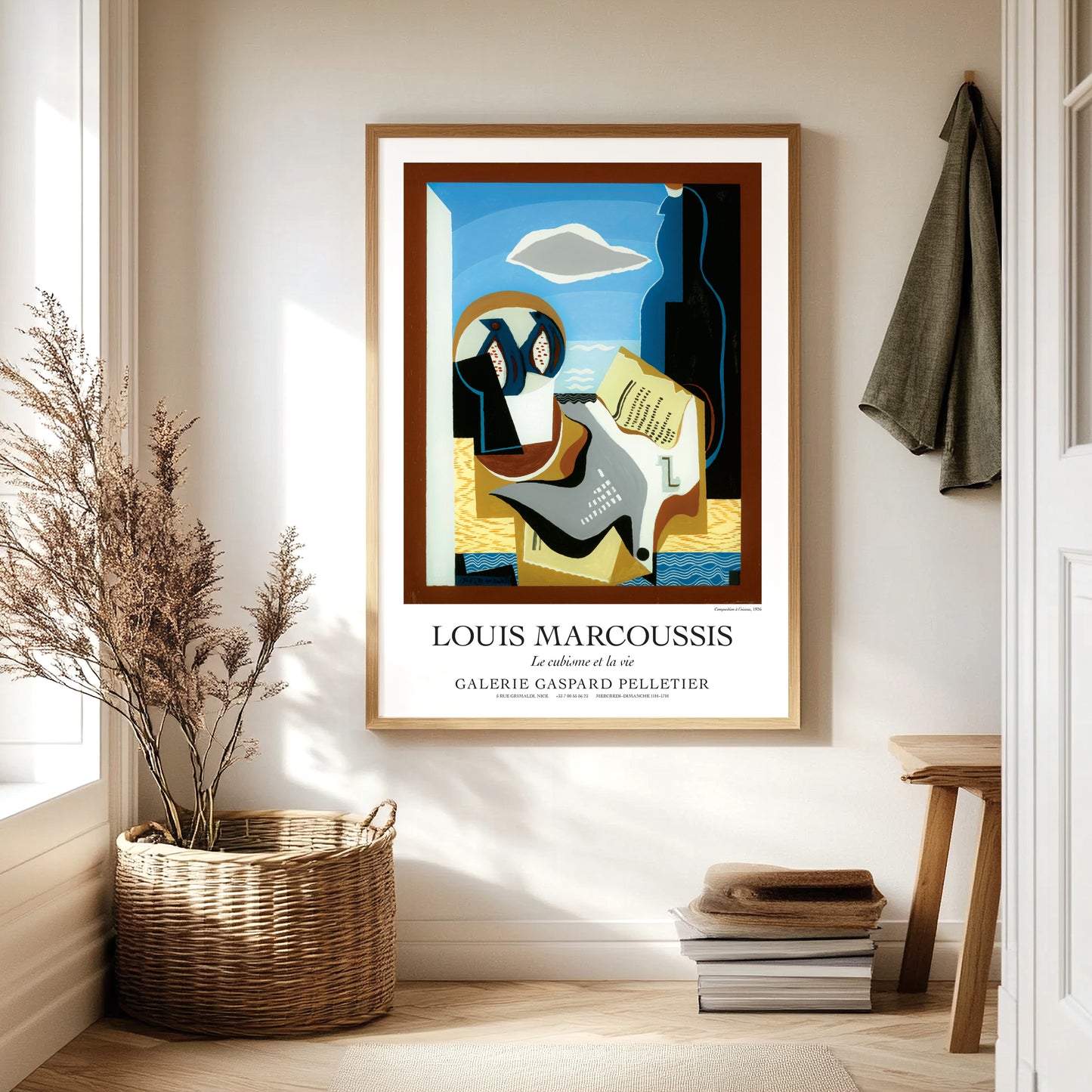 Louis Marcoussis Exhibition Poster - 'Composition à l'oiseau' (Composition with Bird)