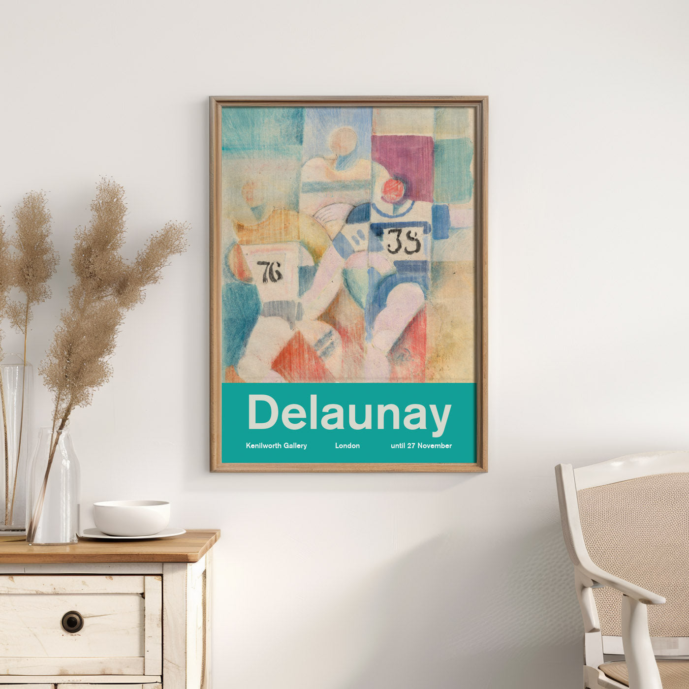 Robert Delaunay Exhibition Poster: 'Étude pour les coureurs' - 'Study for The Runners'