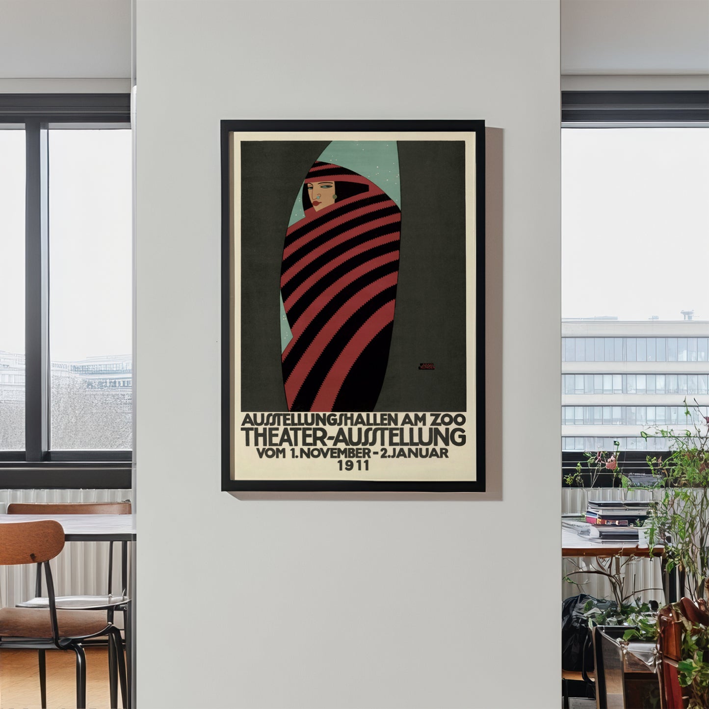 Vienna Secession to modernism transition poster by Julius Klinger