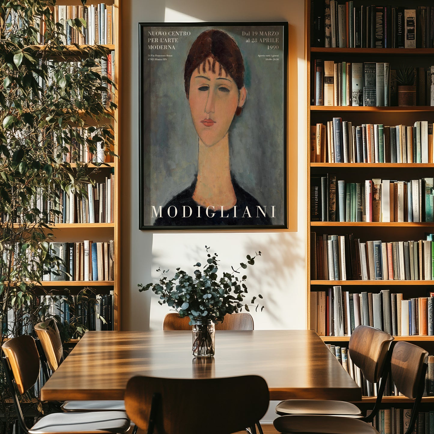 Amedeo Modigliani Art Exhibition Poster - 'Portrait of Mme Zborowska' (1918)