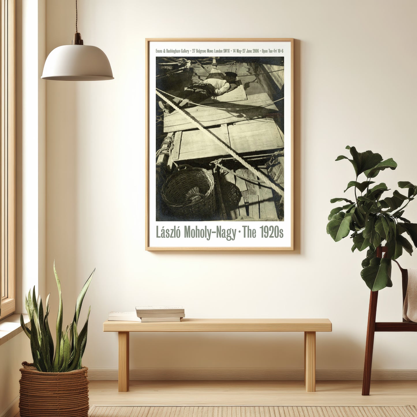 László Moholy-Nagy Fishing Boat in Marseille Exhibition Poster