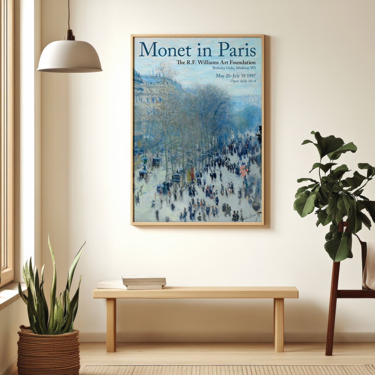 Claude Monet Exhibition Poster - 'Boulevard des Capucines' 1873