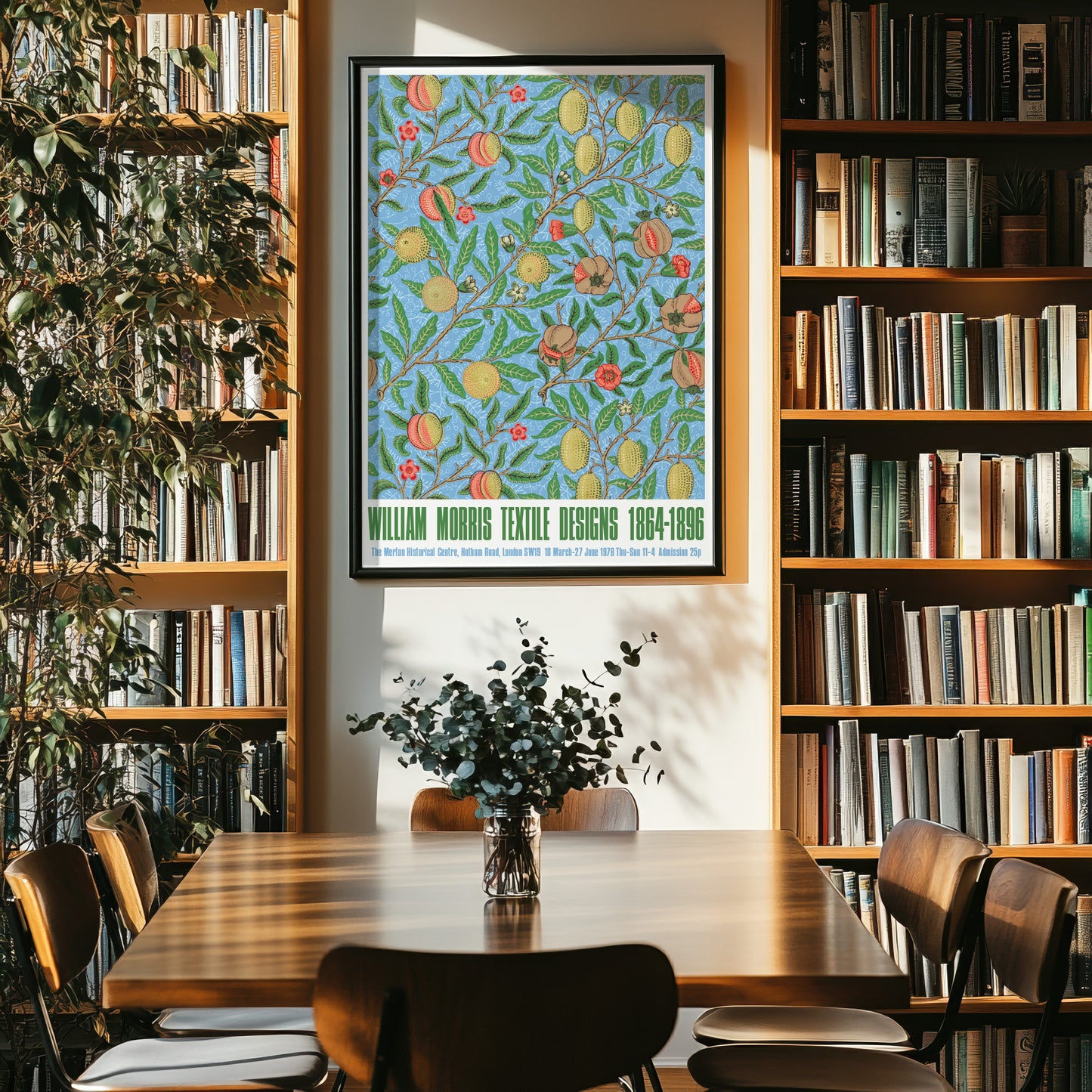 William Morris 'Fruit' (or 'Pomegranate') Wallpaper Design Exhibition Poster