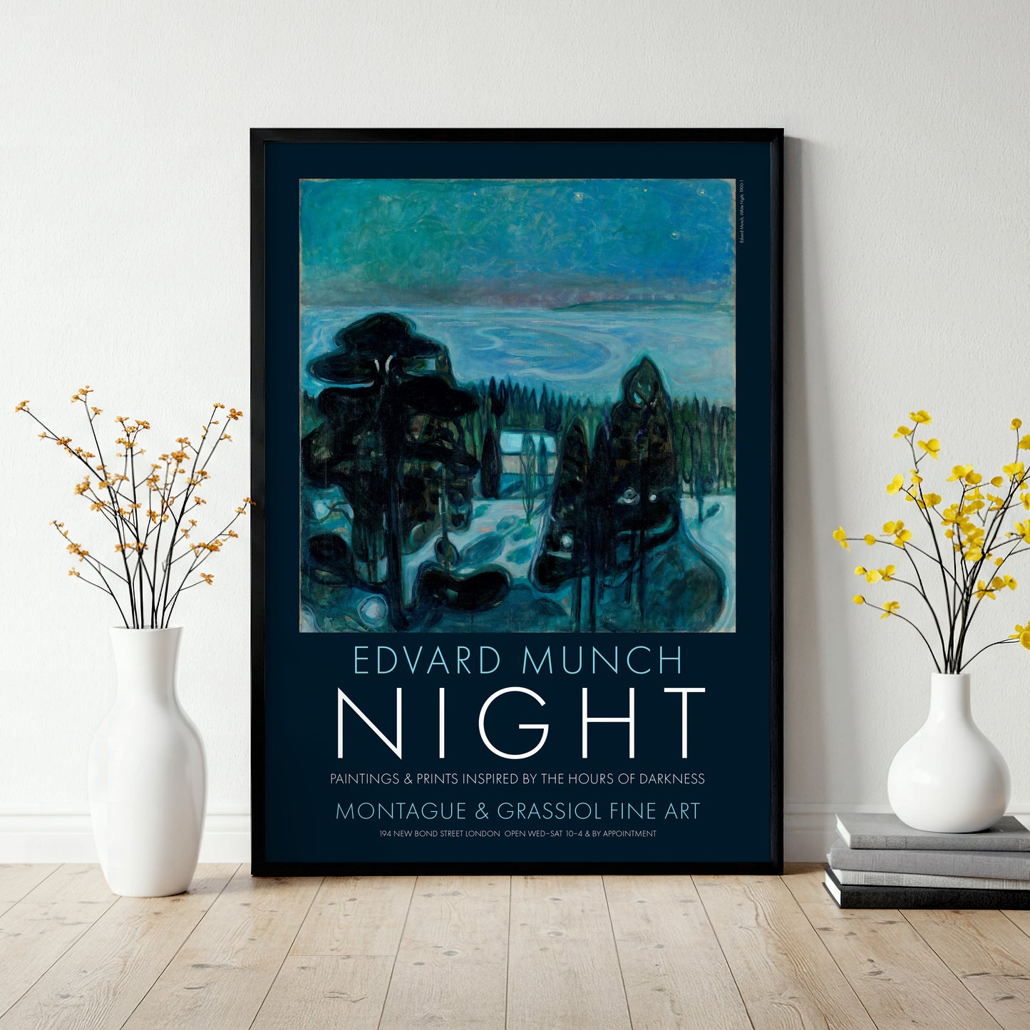 Edvard Munch 'White Night' Art Exhibition Poster