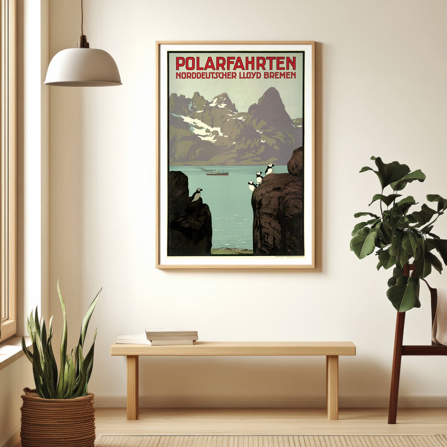 1912 Vintage Arctic Travel Poster by Hellmuth Eichrodt