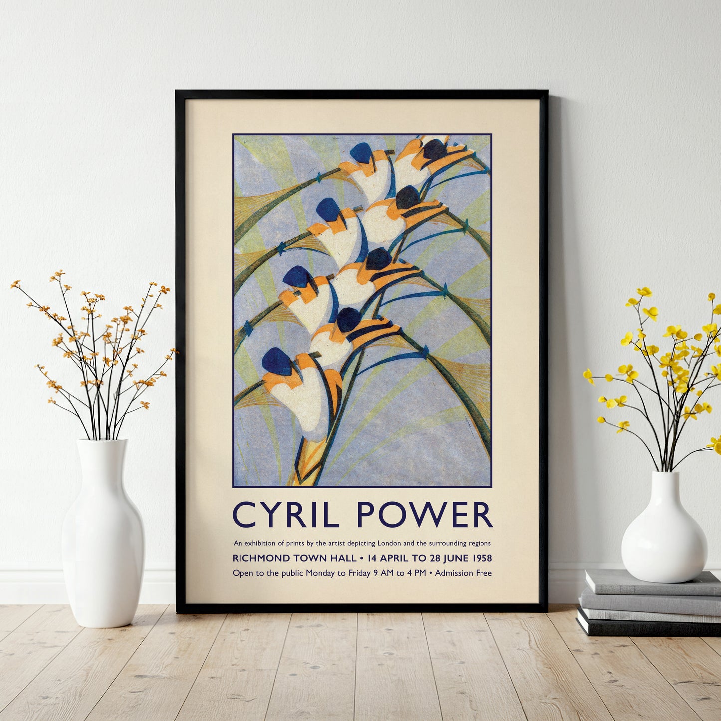 Cyril Power ‘The Eight’ Poster – 1930 Modernist Linocut Print