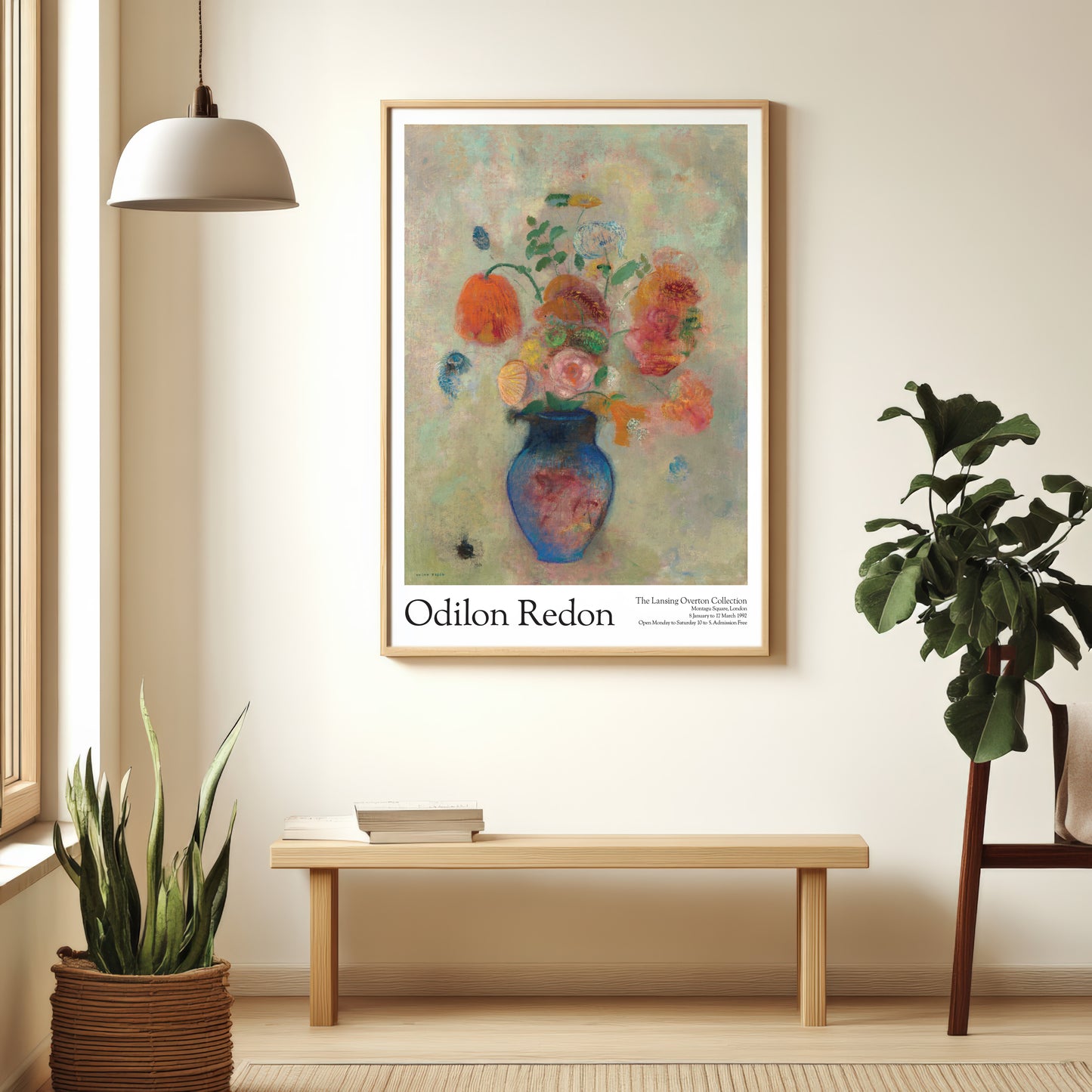 Odilon Redon Exhibition Poster - Large Vase With Flowers, 1912