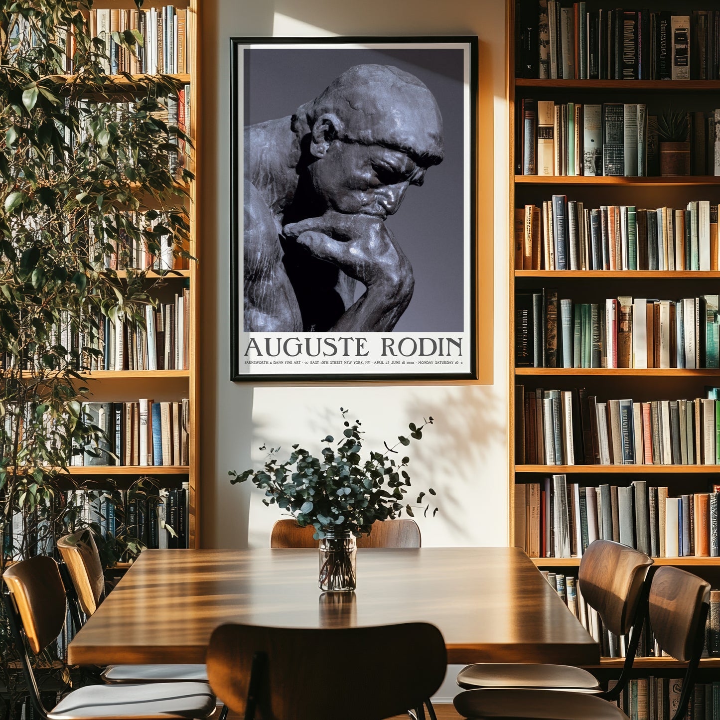 Rodin 'The Thinker' Exhibition Poster