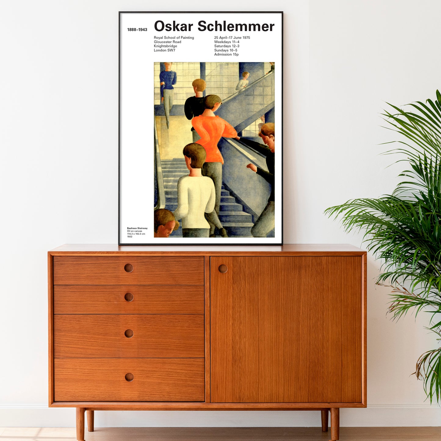 Oskar Schlemmer Bauhaus Stairway Poster