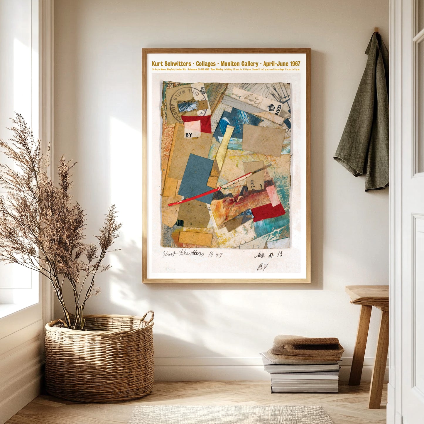 Kurt Schwitters Collage Exhibition Poster - 'Mz x 13 BY'