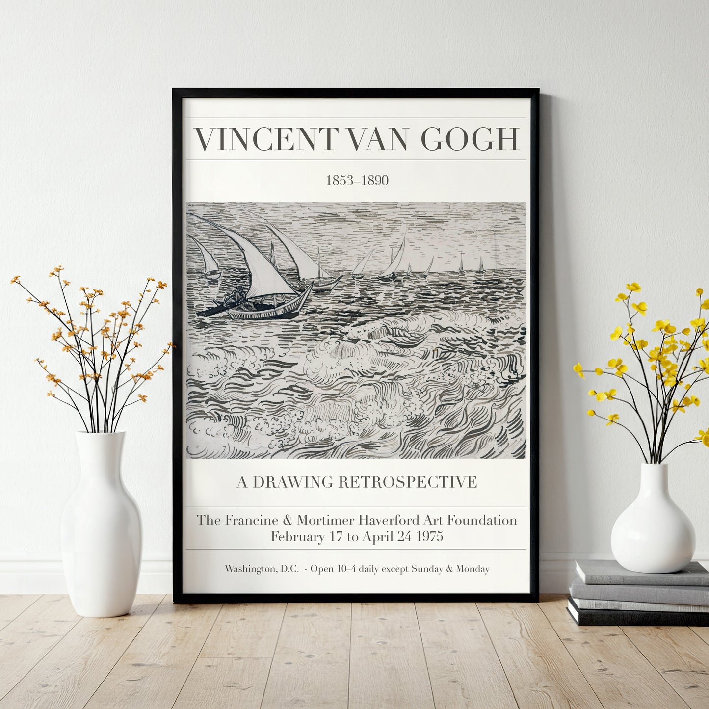Vincent Van Gogh Exhibition Poster for a Retrospective of Drawings