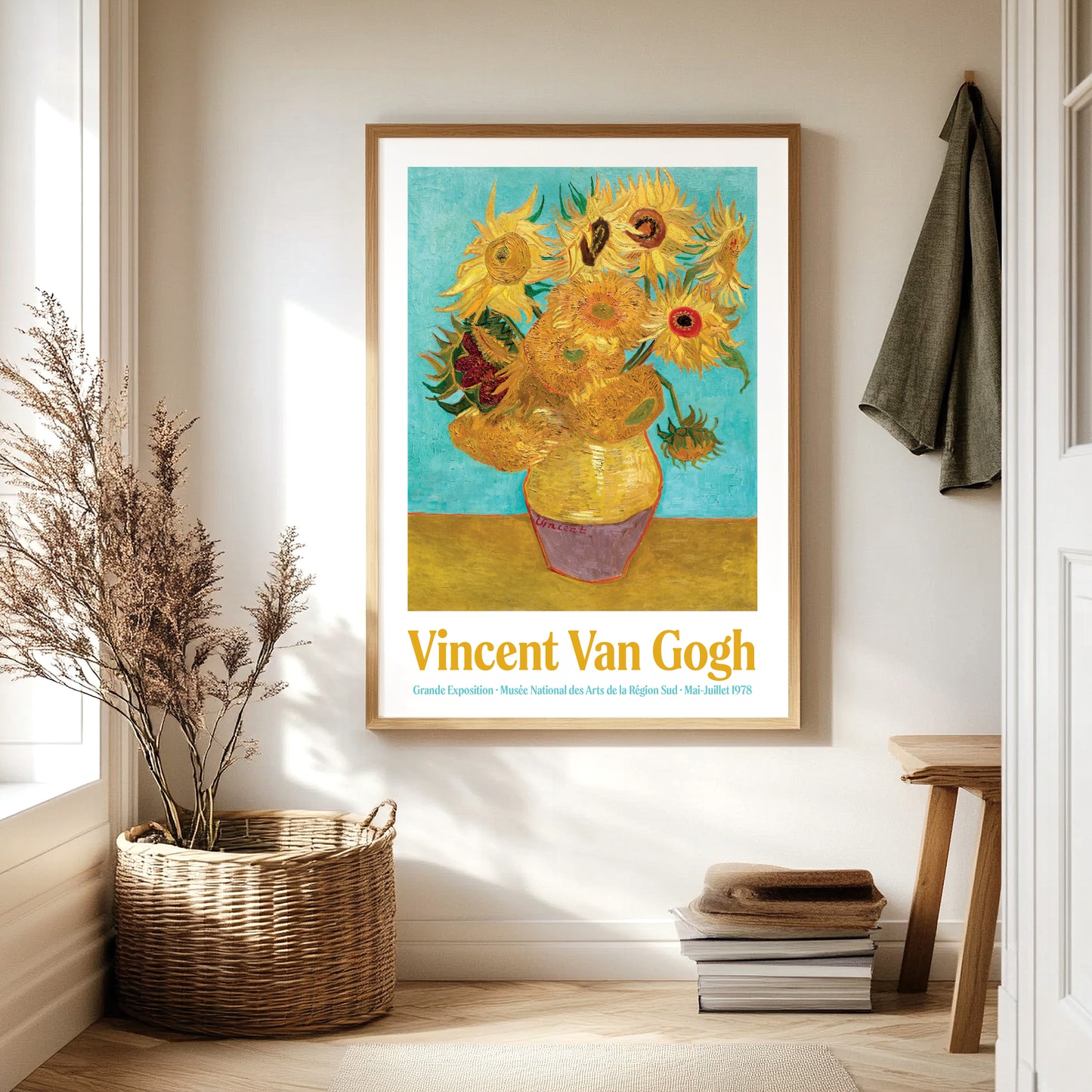 Vincent Van Gogh Sunflowers Exhibition Poster