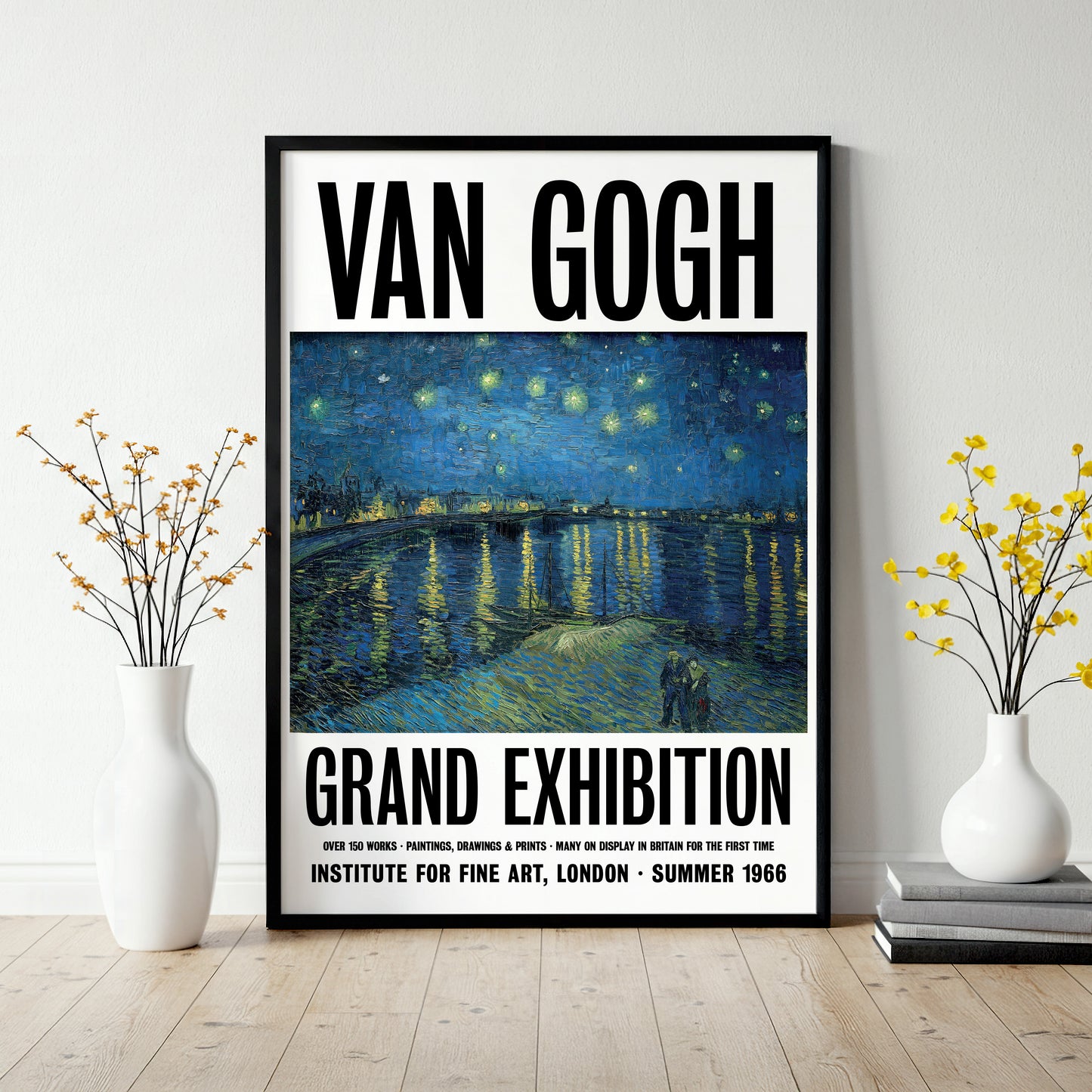 Vincent Van Gogh 'Starry Night Over The Rhône' Exhibition Poster