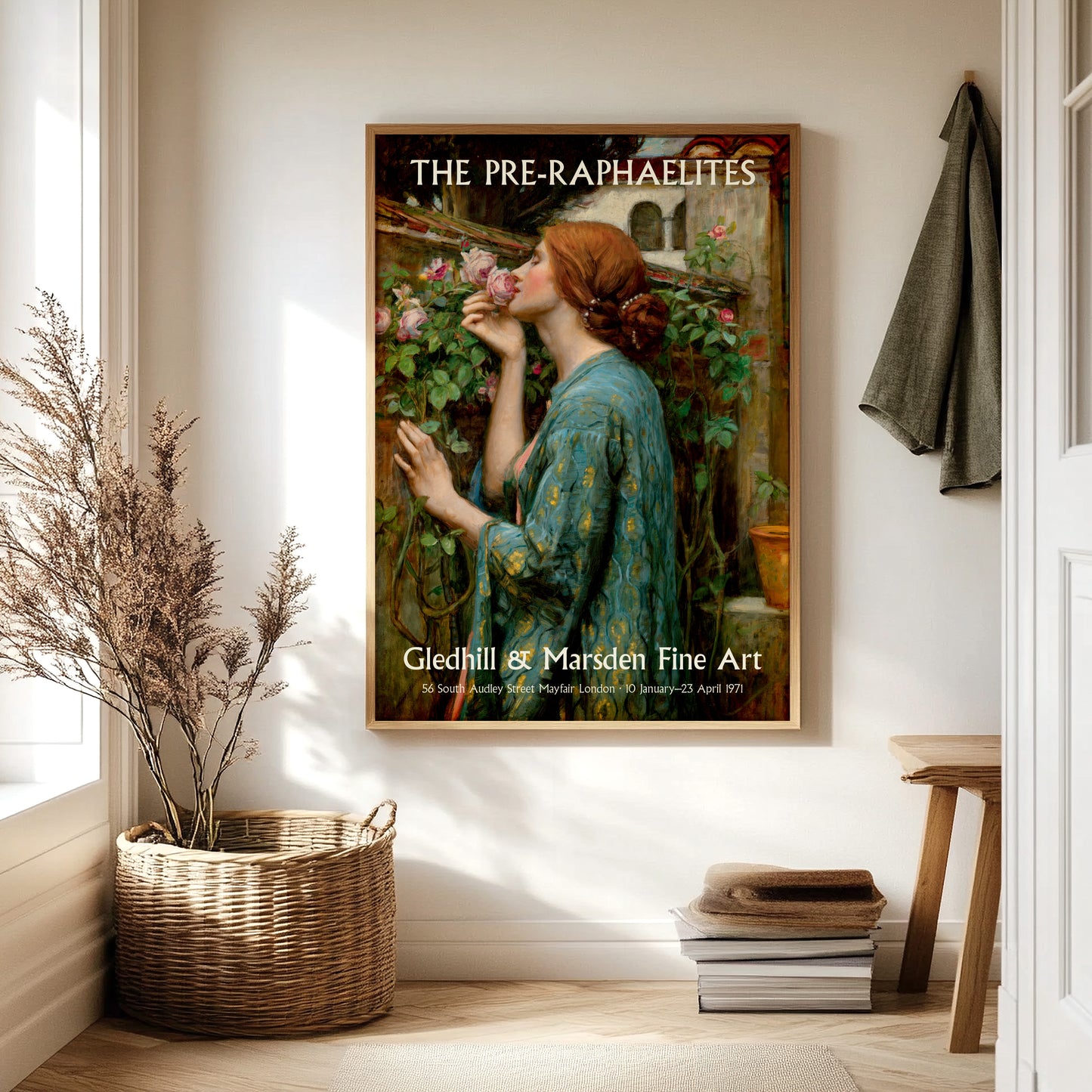 Pre-Raphaelite Exhibition Poster - John William Waterhouse's 'The Soul of the Rose'