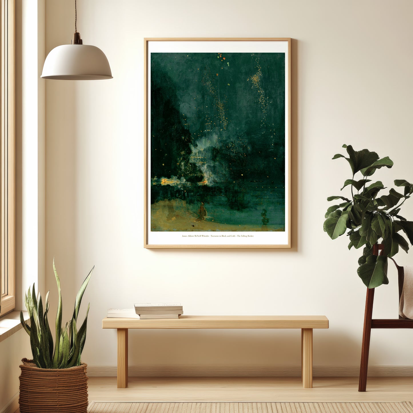 James Abbott McNeill Whistler Poster Print - 'Nocturne In Black And Gold - The Falling Rocket'