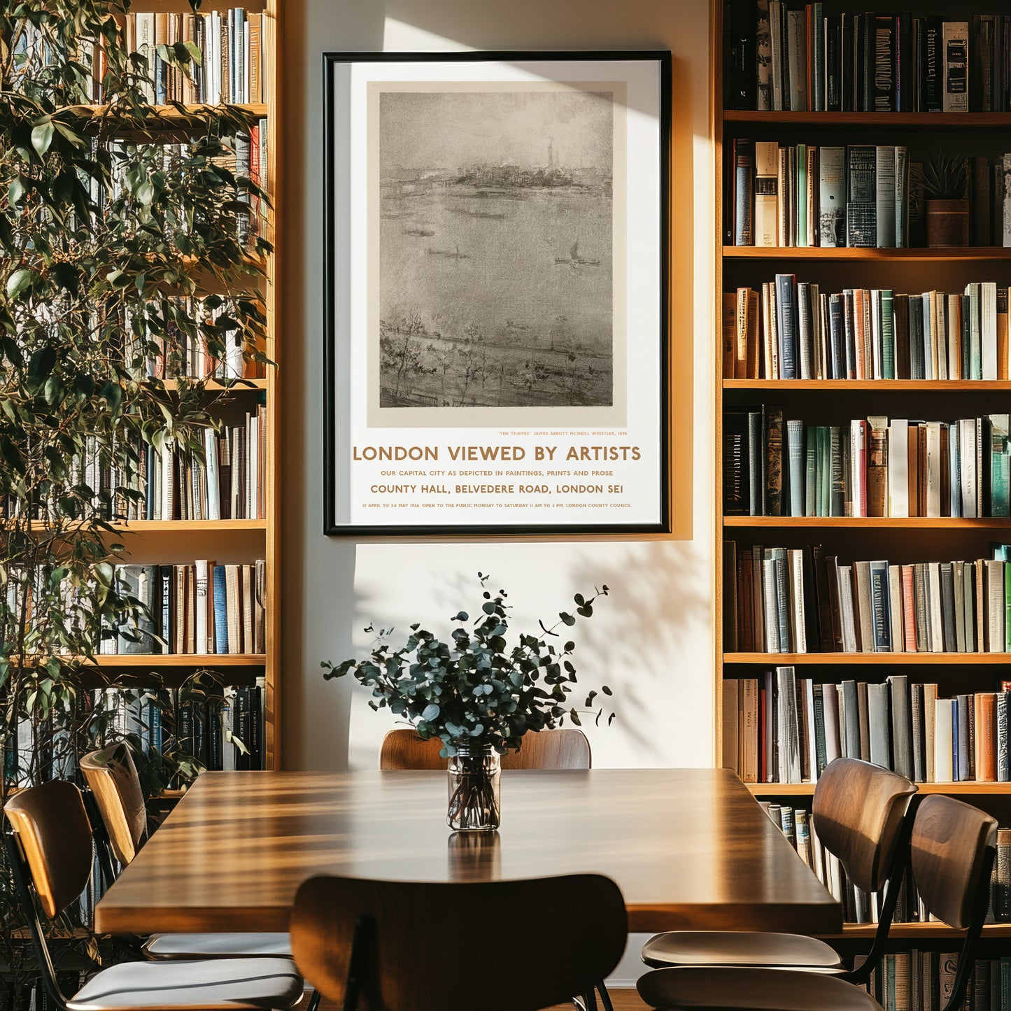 James Abbott McNeill Whistler Exhibition Poster of London and the River Thames