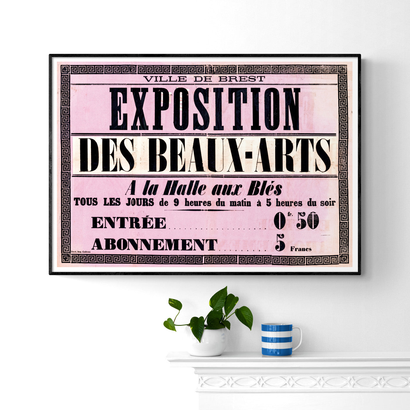 Vintage French Exhibition Poster