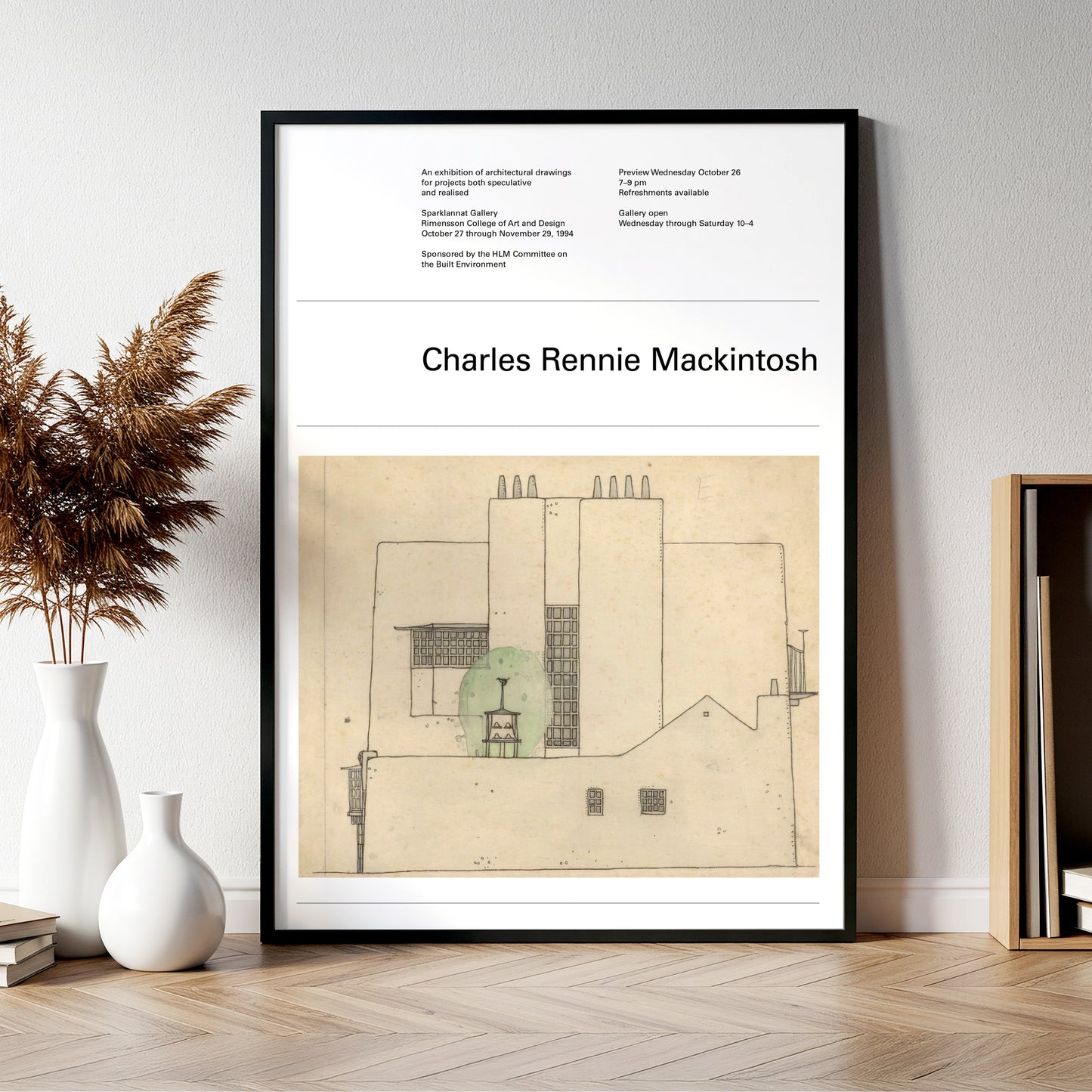 'Artist’s House in the Country' exhibition-style unframed wall art poster
