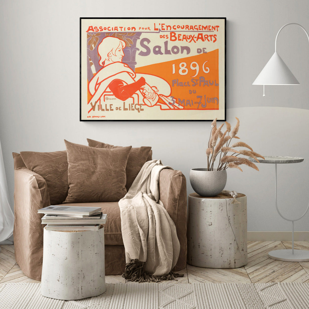 Art Nouveau Poster - The Association for the Furtherment of the Fine Arts 1896 Exhibition