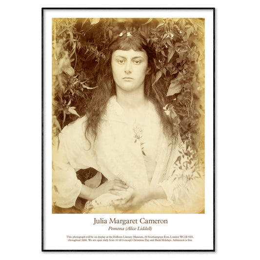 Julia Margaret Cameron Exhibition Poster - Alice Liddell Portrait Print